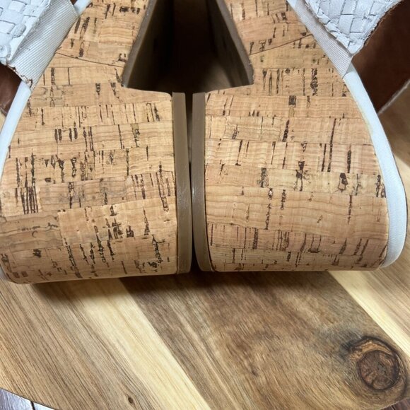 Miz Mooz GENNA Woven Heeled Sandals 40W / 9-9.5W in White Leather - Picture 10 of 11